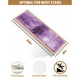 thumbnail image 5 of Purple Stair Treads for Wooden Steps Indoor Runner Rug Carpet, Retro Oil Painting Modern Abstract Art Aesthetics 10 Pieces Peel and Stick Staircase Step Treads Covers Washable Throw Door Mats, 30"x8", 5 of 5