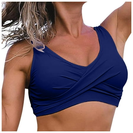CAICJ98 Women Underwire Bikini Top Only Push Up Swim Top Bra Swimsuit Tops Padded Bathing Suit Top BU2 L