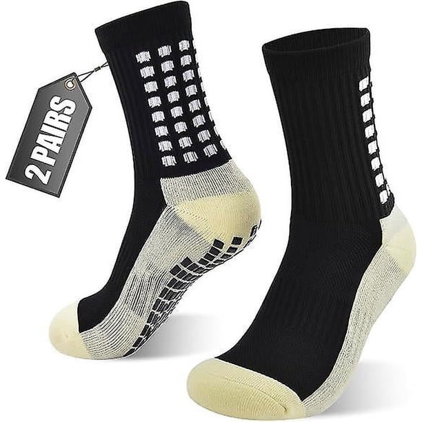 paresnegrosCalcetines de fútbol antideslizantes unisex Calcetines deportivos Anti ampollas Baloncesto Hockey Senderismo Trekking Calcetines deportivos transpirables para hombres y mujeres