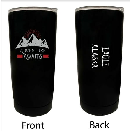 

Eagle Alaska Souvenir 16 oz Stainless Steel Insulated Tumbler Adventure Awaits Design