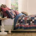 thumbnail image 2 of Greenland Home Shiloh Traditional Calico Patchwork Print Quilt Set, Adult, 3-Piece Full/Queen, 2 of 7