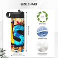 thumbnail image 5 of Lsque Sml Jeffy Pattern 18oz Sports Insulated Kettle With Straw Insulated Water Bottle Insulated Tumbler For Men Womans Sports Insulated Kettle, 5 of 8