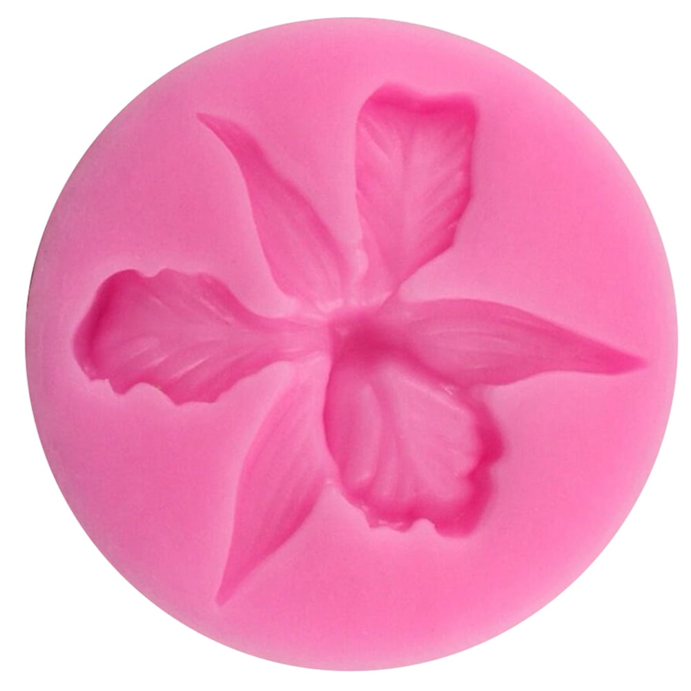 Details about   3D Orchid Flower Shape Silicone Mold Embossing Fondant Cake Decor Tools Kitchen 