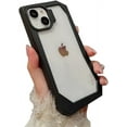 thumbnail image 6 of Simple Candy Color Irregular Edges Clear Phone Case Compatible with iPhone Case (Gray,iPhone 12), 6 of 6