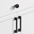 thumbnail image 1 of Accesorios de hardware de aleación de zinc para gabinetes de cocina, manija negra americana para cajones, manijas para puertas de armarios y cajones, 1 of 2