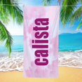 1pc Customized Beach Towel, Cloud Pattern Personalized Beach Blanket