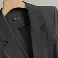 thumbnail image 6 of UAMVSH Women's Blazers Fall 3/4 Sleeve Lightweight Slim Fit Dressy Jackets Elegant Casual Business Work Outerwear with Pockets(X-Large,Black), 6 of 6