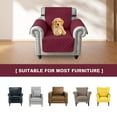 thumbnail image 5 of SHANNA 1/2/3 Seater Quilted Sofa Couch Cover Pad Water Resistant Slipcover Furniture Protector Pet Mat for Kids Dogs Pets（Wine Red）, 5 of 11