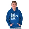 thumbnail image 4 of Best Gramps Ever Grandpa Grandfather Hoodie Hooded Sweatshirt Men Brisco Brands S, 4 of 6