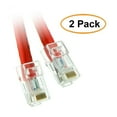 thumbnail image 1 of C&E Cat6 Red Ethernet Patch Cable, Bootless, 10 Feet, 2 Pack, 1 of 2
