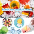 thumbnail image 4 of Molde para helado de silicona rosa, juego de 6 moldes para paletas con palito, mini molde para helado, molde para paletas de hielo, sorbete de helado casero, reutilizable, para yogur, sorbete y jugo, 4 of 5