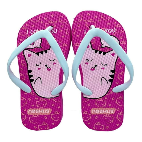 Sandalia Noshus Talla 21 Estampado Gato Rosa