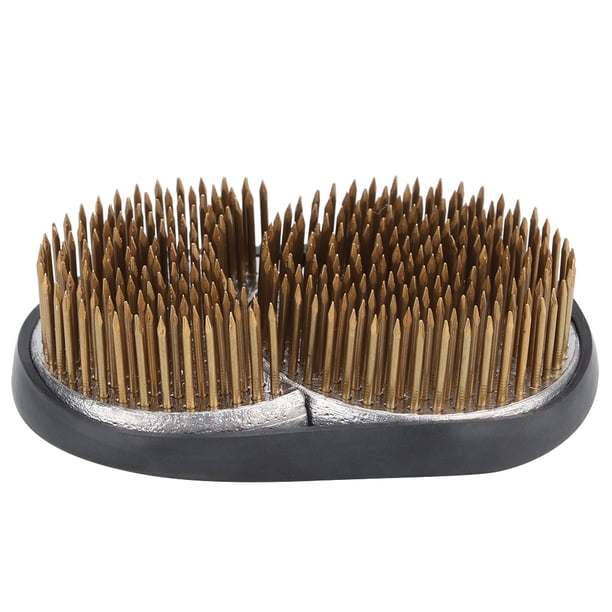 Herramienta de arreglo floral Kenzan con alfiler de aguja fijo con forma de sol y luna