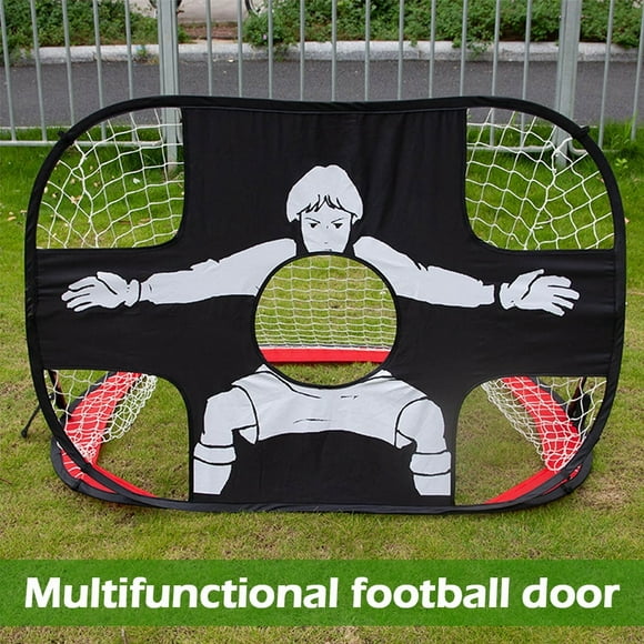 Soccer Goal Net Nylon Football Soccer Net Foldable Football Goal Outdoor Portable Strong Sport Training Nets for Backyard Soccer Nets Sports