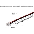 thumbnail image 4 of Pano-mounts 80mm 12V DC Case Fan  2 Pin XH 2.54  High Performance Power Supply Cooling Fan 3000RPM 2-Pack Black, 4 of 6