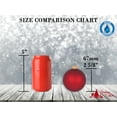 thumbnail image 3 of Glass Christmas Tree Ornaments - 67mm / 2.63" [8 Pieces] Designer Balls from Christmas By Krebs Seamless Hanging Holiday Decor (Velvet Wildfire Orange), 3 of 4