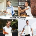 thumbnail image 4 of Vert encre Utopia Kitchen 2 Pack Tablier bavette ajustable avec 2 poches, 4 of 5