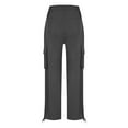 thumbnail image 5 of Levmjia Womens Casual Pants High Waist Straight Leg Trousers Soft Stretch Polyester Comfy Elastic Waist Wear for Sport Home, 5 of 8