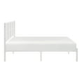 thumbnail image 4 of Queen Size Platform Bed,Rattan Bed Frame with Headboard,No Box Spring Needed,  White, 4 of 8