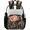 Multicolor 1, variant on Vintage Cowhide Print Clear Backpack for Stadium Events, Transparent Backpacks See Through Plastic Bag for Concerts & Work, Rustic Western Animal Print
