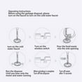 thumbnail image 4 of Garbage Disposal, 3800RPM Continuous Feed Food Waste Disposer to 1-3mm, Stainless Steel Food Waste Grinding System for Kitchen Sink Food Waste, Power Cord Included, 4 of 7