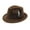4# Coffee, variant on Cyglowse Fedora Hats for Men Women Classic Short Brim Felt Manhatta Fedora Hat with Feathers Band Army Green One Size
