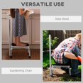 thumbnail image 4 of Silver Metal Step Stool with Handle - 17" x 12" Portable Step Ladder for Kitchen, Bathroom & Garage - Heavy Duty, Anti-Slip Design for Adults & Seniors, 4 of 7