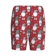 thumbnail image 7 of Daiia Gnome And Snowflakes Mens Woven Stretch Pajama Short,Short Pajama Pants-X-Large, 7 of 7