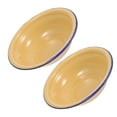 thumbnail image 3 of Raindrops Vintage Chinese Enameled Bowls for Pasta Salad Rice 2Pcs, 3 of 6