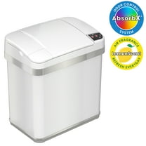 iTouchless 2.5-gal Multifunction Sensor Trash Can, Pearl White