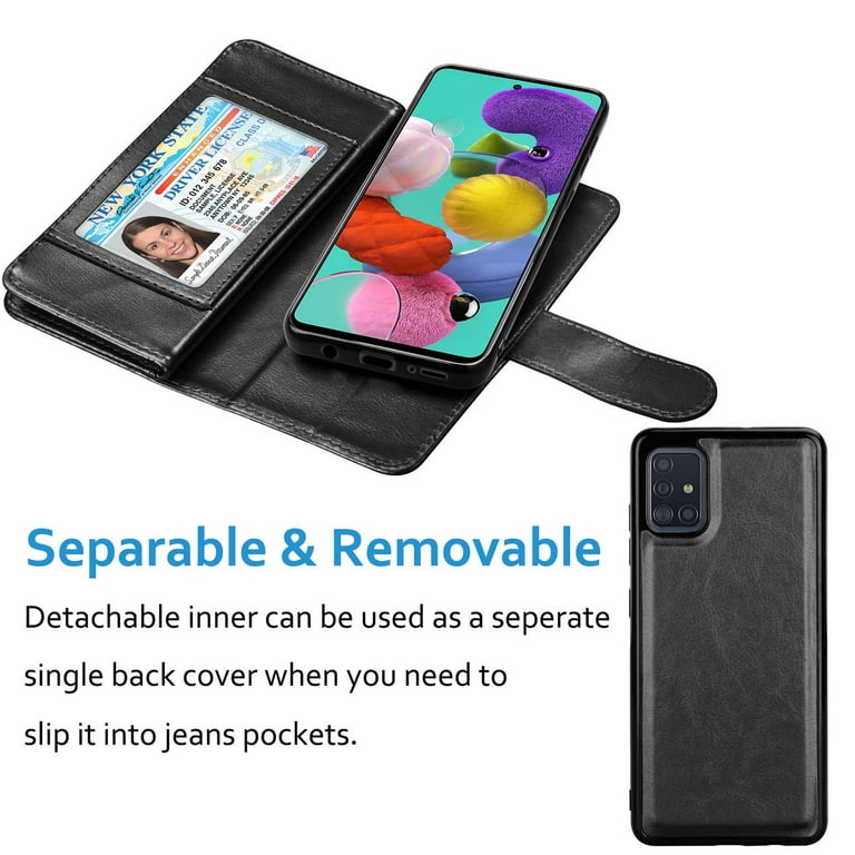 Njjex for Samsung Galaxy A11 A21 A01 A51 A71 4G 5G Cases Wallet