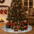 thumbnail image 3 of Tyidzon Christmas Tree Skirt Decorations, 30 Inch Snowflake Christmas Soft Tree Mat Xmas Winter Holiday Xmas Party Indoor Outdoor Home Christmas Decorations, 3 of 6