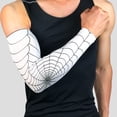 thumbnail image 6 of Farfi Athletic Sleeves Spider Web Pattern Breath Ability Arm Protector Arm Sleeves UV Protection for Protection, 6 of 8