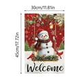 thumbnail image 3 of Christmas Flag with eyelets - Christmas Banner Santa Claus - Vivid Digital Print - 110Den Thick polyester,1pcs, 3 of 6