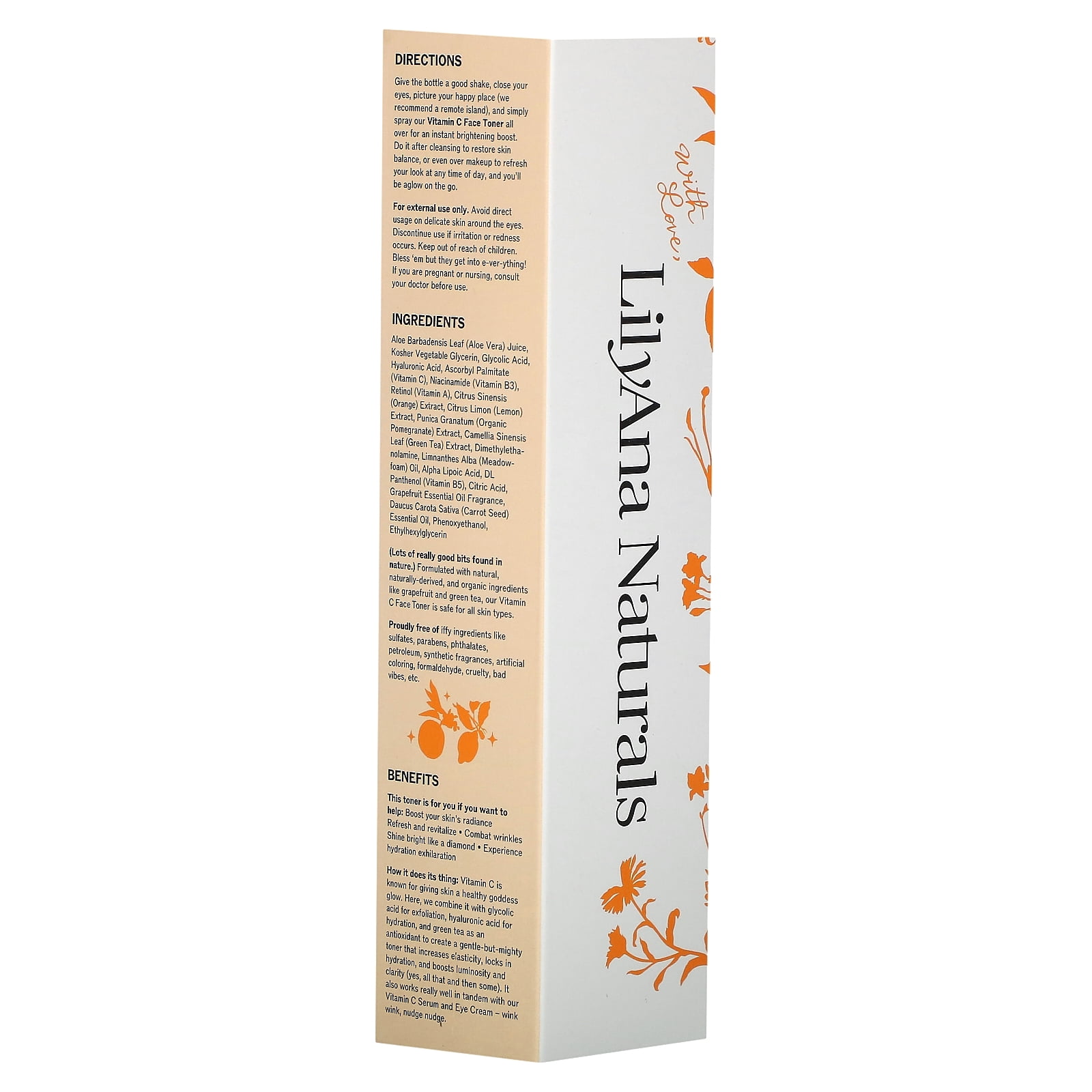 Lilyana Naturals Vitamin C Face Toner, 6.42 fl oz (190 ml)