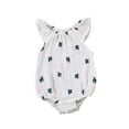 thumbnail image 1 of Wassery Newborn Girl Cartoon Printed Jumpsuit Flying Sleeve One-Piece Clothes Outwear Casual Romper 0-24M, 1 of 6