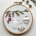 thumbnail image 1 of Riforla Christmas Embroidery Kit Christmas Embroidery Kits for Beginners with Pattern DIY Adult Kits Full Embroidery Hoop Kit with Needles and Thread Included Hangs E 15x15x1, 1 of 4