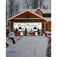 thumbnail image 4 of Garage Door Banner Cover 6 x 13 ft, Christmas Plaid Snowman Stars Xmas Tree Christmas Garage Door Decorations Holiday Christmas Backdrop Decor for Winter New Year Xmas Party, 4 of 6