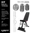 thumbnail image 2 of Banco Multiposiciones Barra Z Plana Mancuernas Set Pesas Gym XTREME LIFE DPPOGR000001, 2 of 9