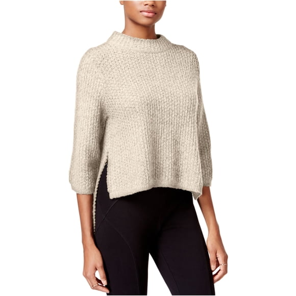 Suéter de punto alto-bajo Rachel Roy para mujer blanco roto grande