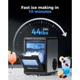 thumbnail image 3 of Máquina de hielo CyberChill Nugget 44 lb/día autolimpiante, 3 of 8