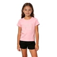 thumbnail image 4 of YAYUBA Girls Oversized Tshirts Letter Print Crewneck Back To School Shirt Comfortable Summer Tops Preppy Toddler Clothes for Girls, 6-7 Years, Pink, 4 of 5