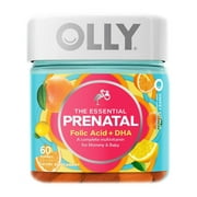 Angle View: Olly The Essential Prenatal Sweet Citrus -- 60 Gummies