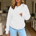 thumbnail image 4 of Womens Cat Pouch Hoodie Pet Carrier Hoodie with Built-in Pouch for Small Cats and Puppies Pet Lover's Pullover Sweatshirt, 4 of 7