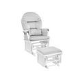 thumbnail image 2 of Suite Bebe Madison Glider & Ottoman, White Finish with Light Grey Cushions, 2 of 4
