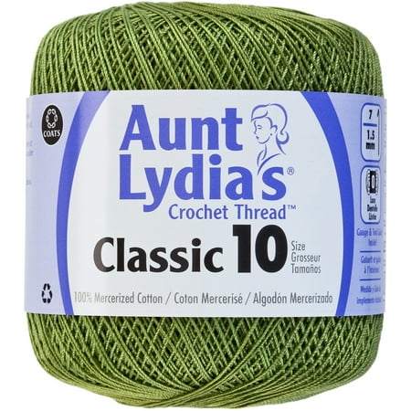 UPC: 0073650789106 | Aunt Lydia s Classic Crochet Thread Size 10-Wasabi