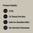 thumbnail image 6 of Green Generation Bamboo Facial Tissues, 3-Ply, 840 Count, 12 Boxes, 6 of 15