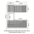 thumbnail image 3 of Cocina Integral Modular Madesa Lux 180cm BG 01, 3 of 5