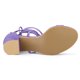 thumbnail image 5 of Sandalias de tacón Allegra K punta Abierta Mediana grueso con Cordón para Mujer Púrpura 38, 5 of 6