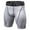 White, variant on Men's Compression Athletic Shorts Tight Fit Performance Running Shorts with Elastic Waistband for Gym Workout Training and All Season Sports Wear,Grey,L